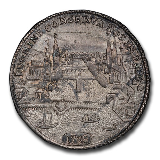 1758 Swiss Cantons Zürich Silver Thaler AU-58 PCGS 1758 Swiss Cantons Zürich Silver Thaler AU-58 PCGS